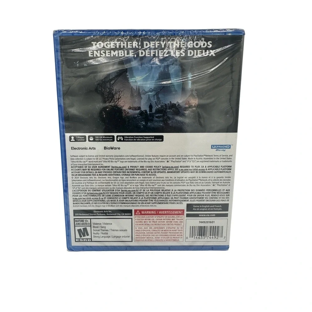Dragon Age The Veilguard PS5 New Sealed‎ BioWare RPG 2024 Electronic Arts